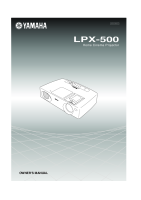 Yamaha LPX-500 - Owners Manual